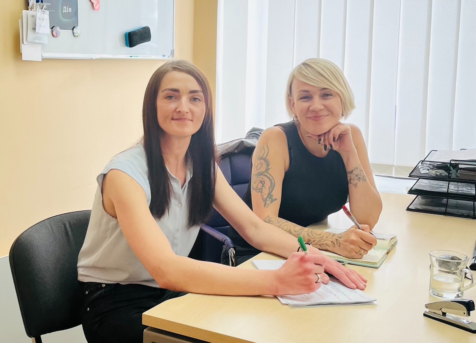 Керівник проекту та соціальна працівниця